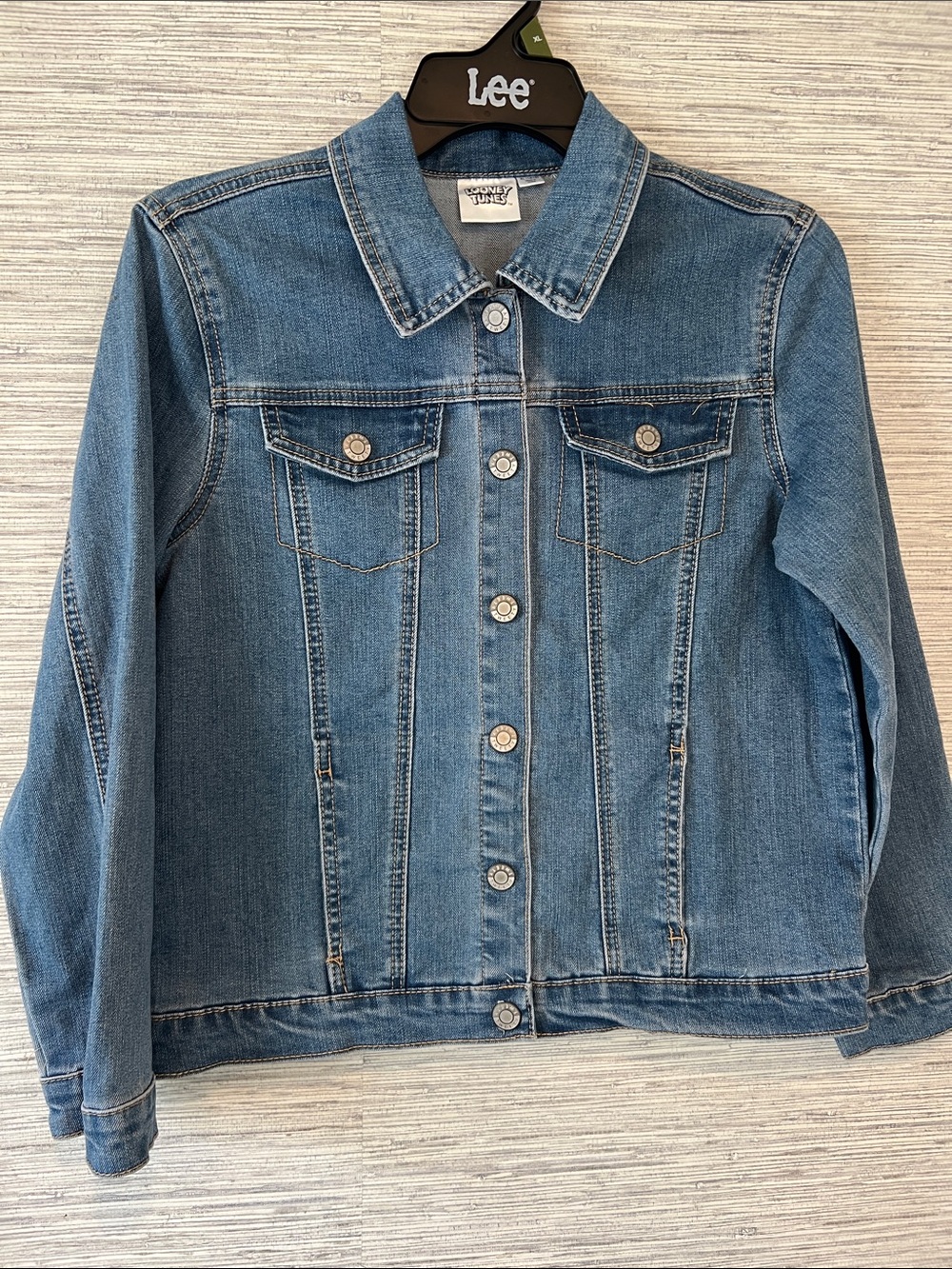 Kids Medium Blue Denim Jean Jacket